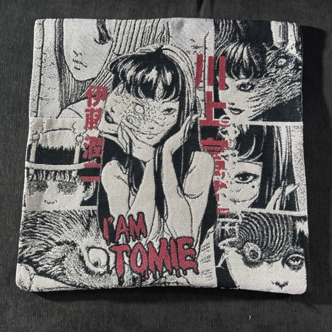 Tomie Hand-Woven Tapestry Cushion Case, Anime Pillow Cover