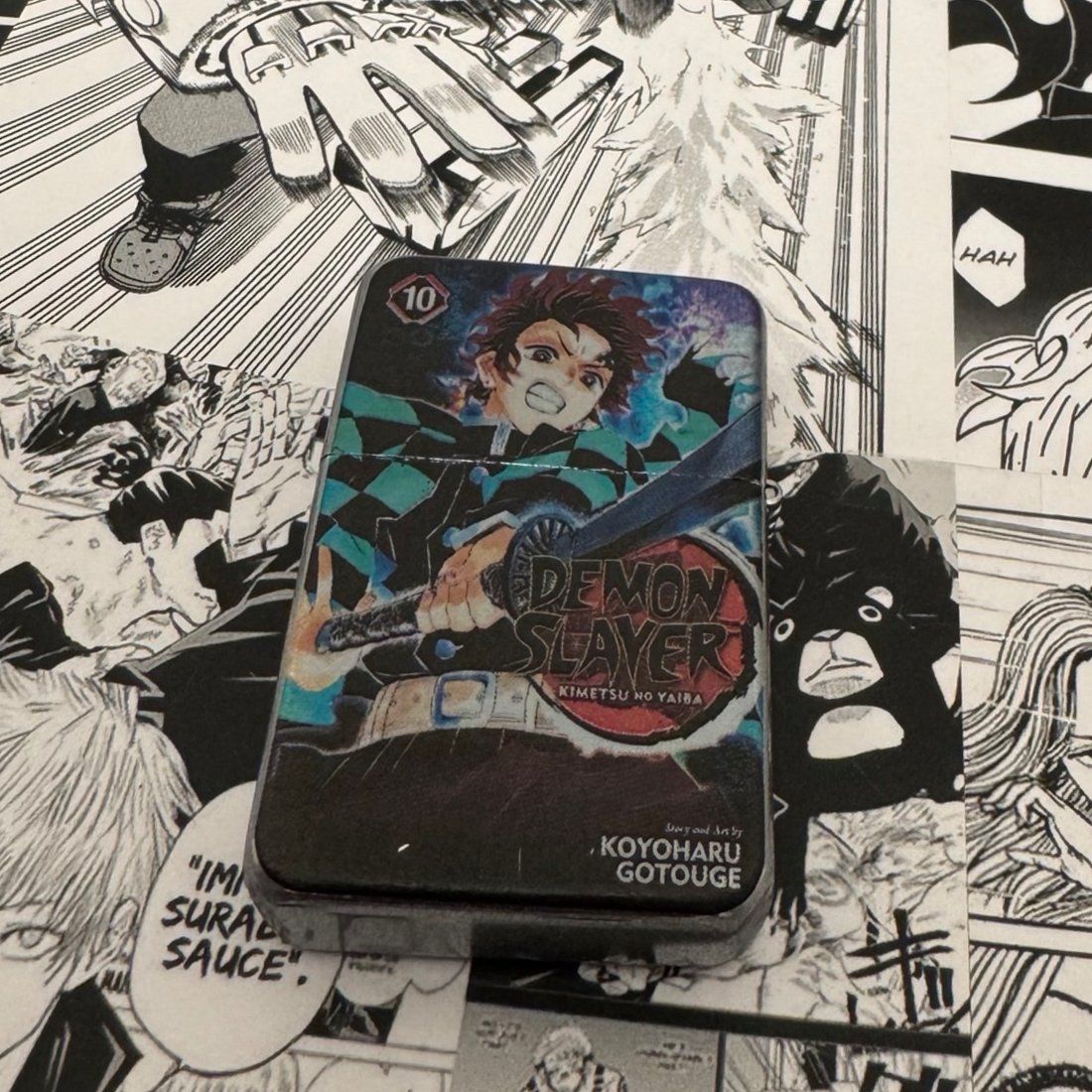 Tanjiro Manga Cover 10 Lighter