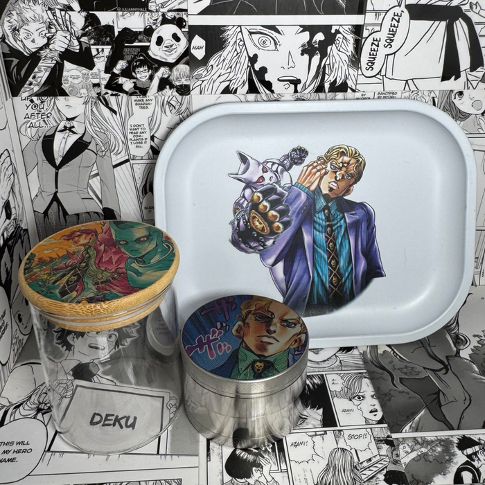 Kira Grinder, Jar, Rolling Tray Set