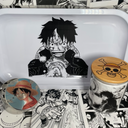 Straw Hat Luffy Grinder, Jar, Rolling Tray Set