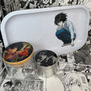 L Lawliet Grinder, Jar, Rolling Tray Set
