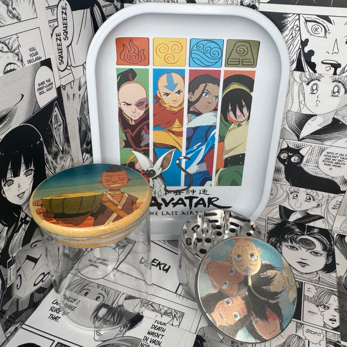 Avatar Gang Grinder, Jar, Rolling Tray Set