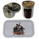 Guts Tongue Grinder, Jar, Rolling Tray Set