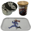 Mustang's Gloves Grinder, Jar, Rolling Tray Set