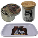 Saichi Sugimoto Grinder, Jar, Rolling Tray Set