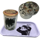 Tanjiro Manga Color Grinder, Jar, Rolling Tray Set
