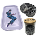 Josuke Crazy Diamond Manga Grinder, Jar, Rolling Tray Set