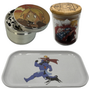 Edward Elrich Grinder, Jar, Rolling Tray Set