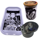 Kokushibo Grinder, Jar, Rolling Tray Set