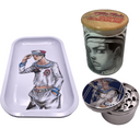 Gappy Sails Grinder, Jar, Rolling Tray Set