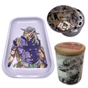 Gyro Zeppeli Steel Ball Grinder, Jar, Rolling Tray Set