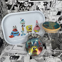 Spongebob Patrick Squidward Shocked Grinder, Jar, Rolling Tray Set