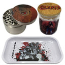 Naruto Anime Spice Grinder, Stash Jar, Rolling Tray Set - spicedanime