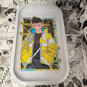 David Martinez Rolling Tray - Custom Large Metal Tray for Smoking, Rolling, and Storage