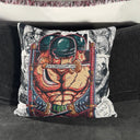 Zoro Pirate Hunter Hand-Woven Tapestry Cushion Case, Anime Pillow Cover