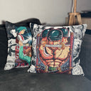 Zoro Pirate Hunter Hand-Woven Tapestry Cushion Case, Anime Pillow Cover