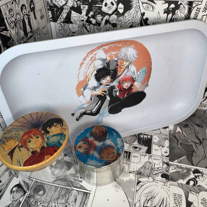 Yorozuya Grinder, Jar, Rolling Tray Set