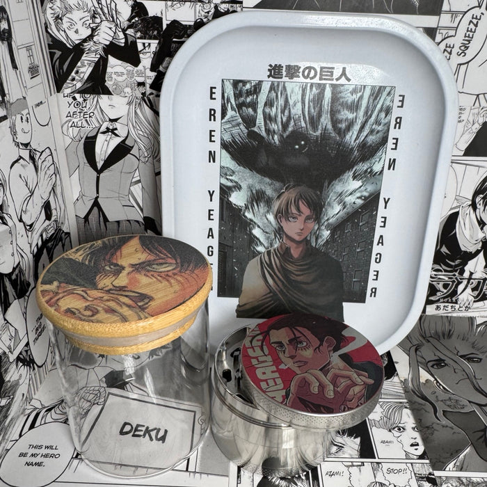 Yaegerist Grinder, Jar, Rolling Tray Set