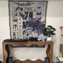 Purple EVA-01 Hand Woven Tapestry, Blanket, Rug
