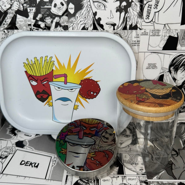 Aqua Team Hunger Force Grinder, Jar, Rolling Tray Set