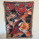 Naruto & Sasuke Hand Woven Cozy Rug | Manga Tapestry Throw | Suitable As Blanket