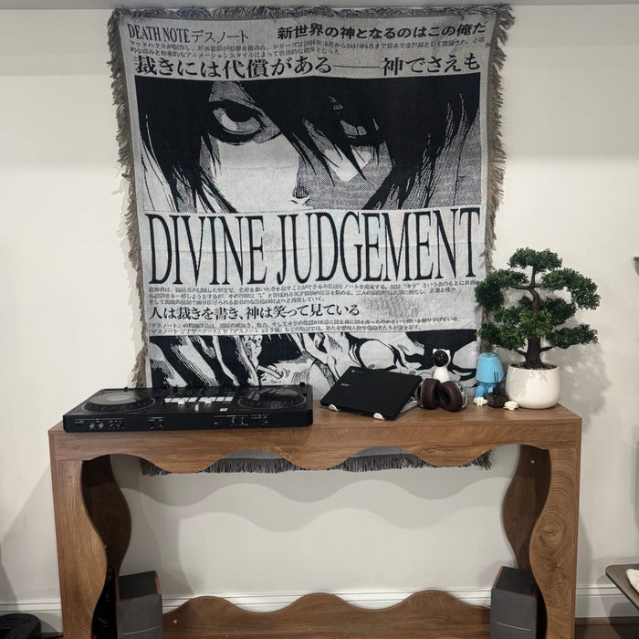 L and Ryuk Woven Tapestry, Blanket, Rug