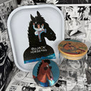 Bojack Horseman Cartoon Spice Grinder, Stash Jar, Rolling Tray Set