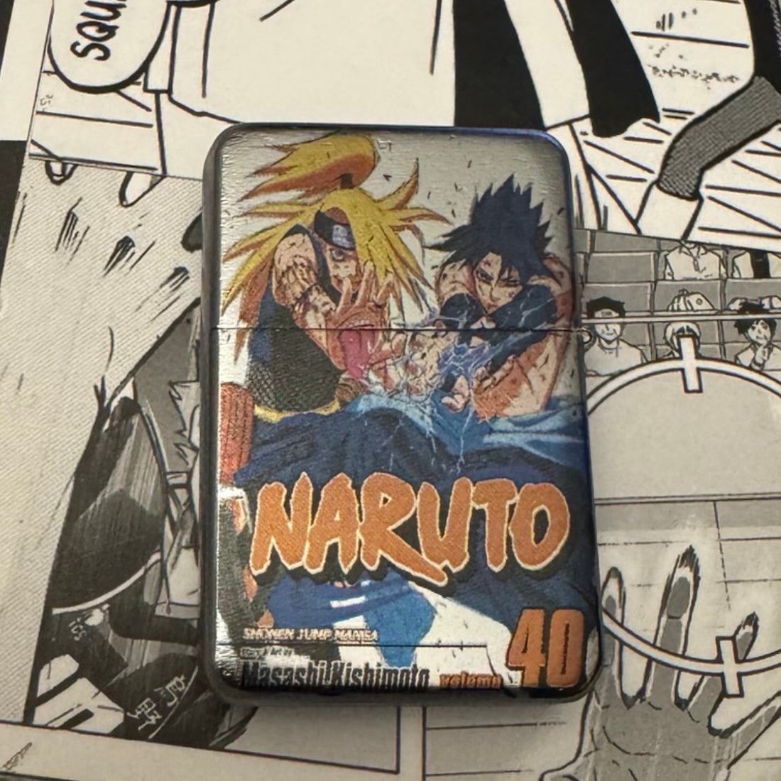 Sasuke Deidara Manga Cover 40 Lighter