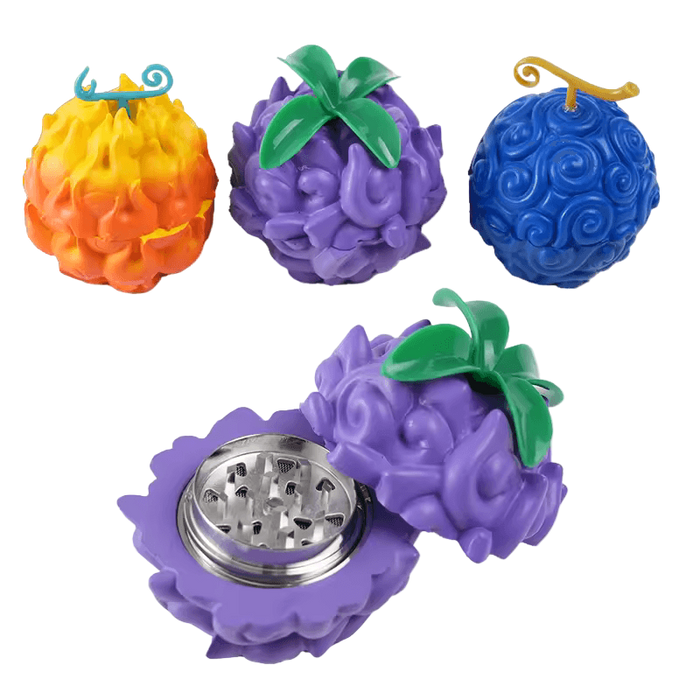 Devil Fruit Grinder, Herb Grinder, Cute Grinder, Large Grinder With Catcher, Anime Grinder - spicedanime