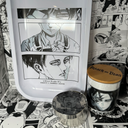 Manga Levi Grinder, Jar, Rolling Tray Set