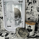 Guts Face Manga Grinder, Jar, Rolling Tray Set