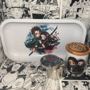 Tanjiro Water Breathing Grinder, Jar, Rolling Tray Set