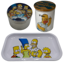 Simpsons Family Grinder, Jar, Rolling Tray Set