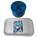 Blue Killua Grinder, Jar, Rolling Tray Set