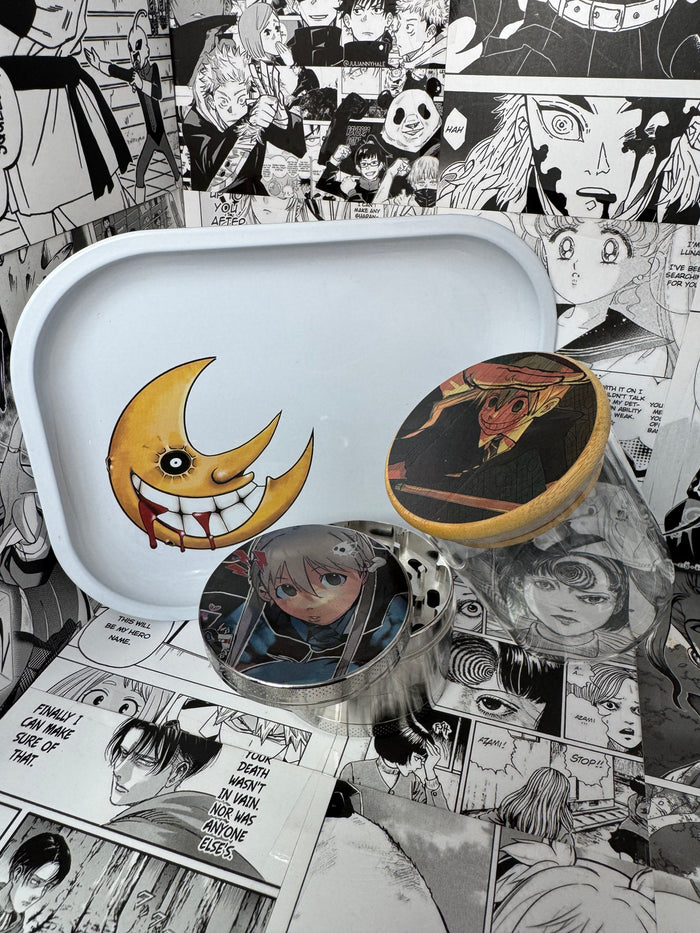 Maka Albarn Grinder, Jar, Rolling Tray Set