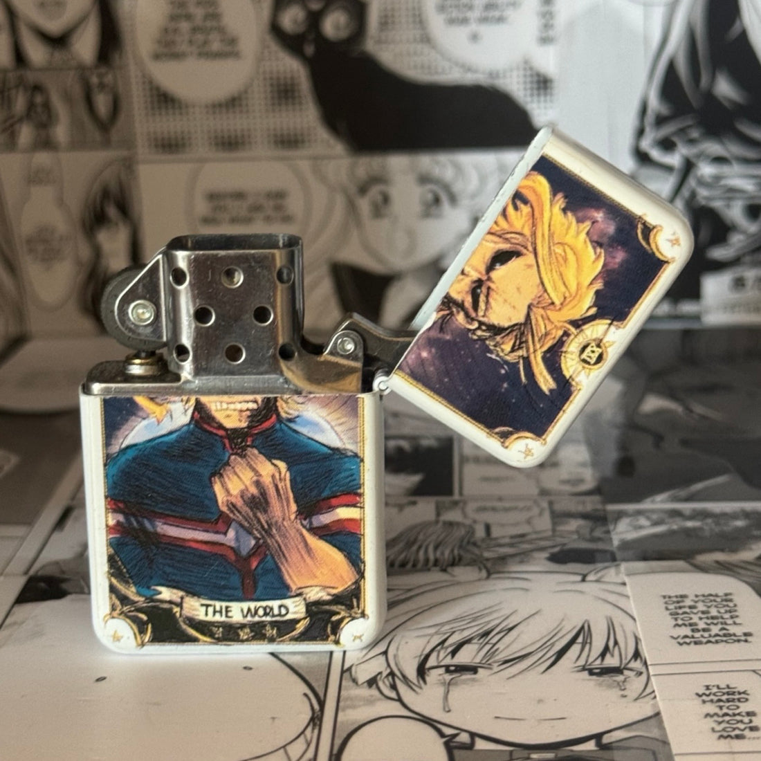 All Might The World Tarot Lighter