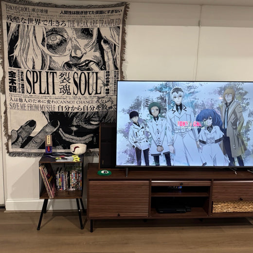 Ken Kaneki Woven Tapestry, Blanket, Rug