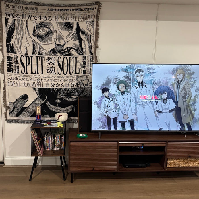 Ken Kaneki Woven Tapestry, Blanket, Rug