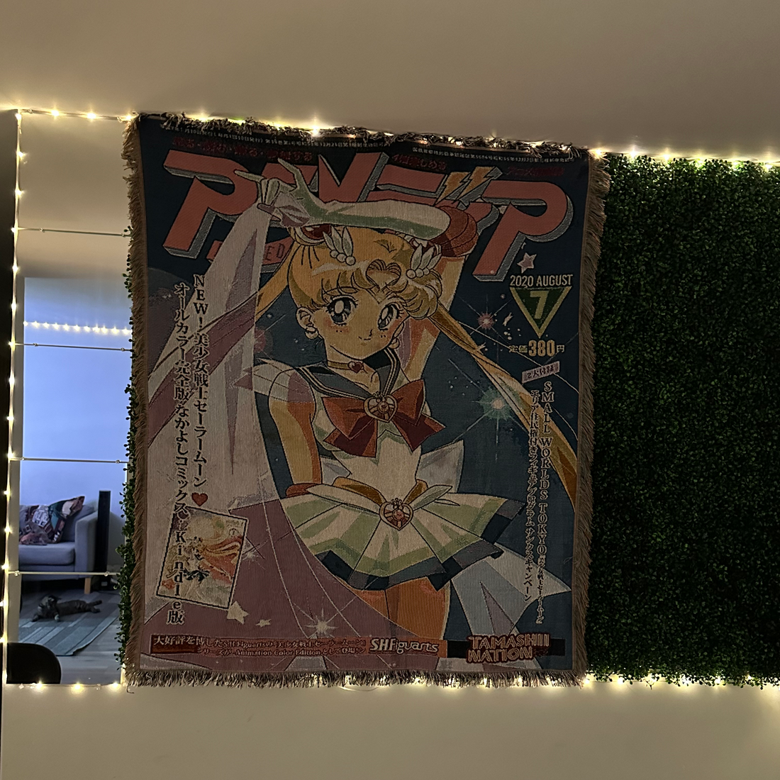 Sailor Moon Anime Hand Woven Cozy Rug | Manga Tapestry Throw | Suitable As Blanket