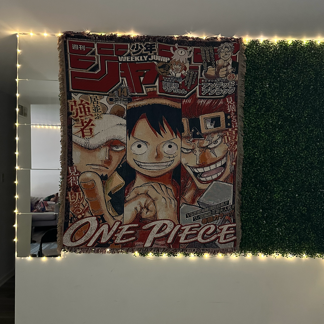 One Piece Anime Hand Woven Cozy Rug | Manga Tapestry Throw | Suitable As Blanket