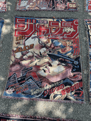 The SpicedAnime Jojos Bizarre Adventure Anime Hand Woven Cozy Rug features a vibrant manga tapestry throw with bold DIO vs JOJO!! artwork, making it a stylish blanket and perfect gift for anime fans.