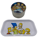 The Simpsons Cartoon Herb Grinder, Stash Jar, Rolling Tray Set - spicedanime