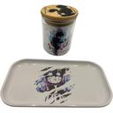 Mob Psycho 100 Anime Spice Grinder, Stash Jar, Rolling Tray Set - spicedanime