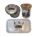 Avatar the Last Airbender Cartoon Spice Grinder, Stash Jar, Rolling Tray Set - spicedanime