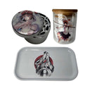 Studio Ghibli Cartoon Anime Spice Grinder, Stash Jar, Rolling Tray Set - spicedanime