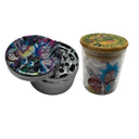 Rick and Morty Cartoon Spice Grinder, Stash Jar, Rolling Tray Set - spicedanime