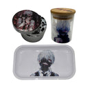 Tokyo Ghoul Anime Herb Grinder, Stash Jar, Rolling Tray Set - spicedanime