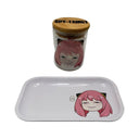 Spy X Family Anime Herb Grinder, Stash Jar, Rolling Tray Set - spicedanime