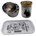 Jujutsu Kaisen Anime Spice Grinder, Stash Jar, Rolling Tray Set - spicedanime