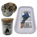 Super Saiyan Trunks Grinder, Jar, Rolling Tray Set